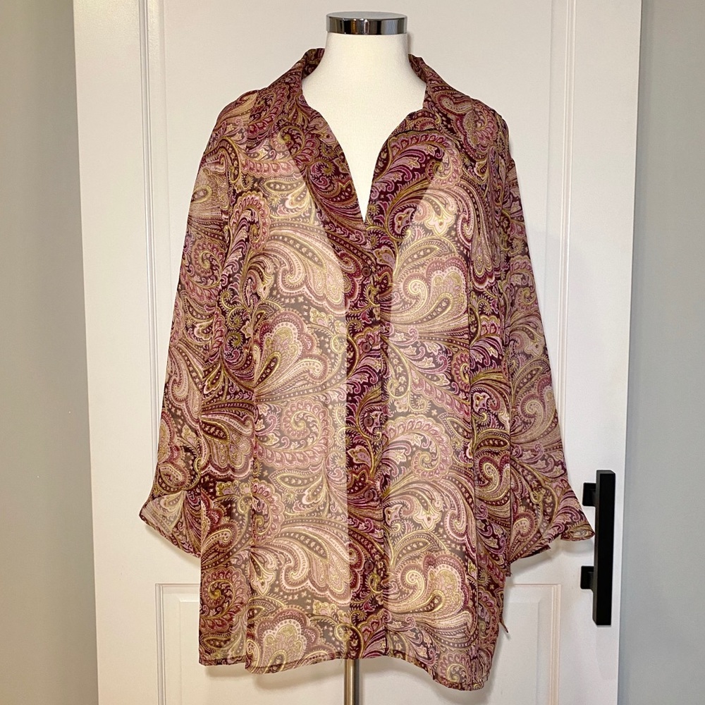 Studio 1940 Paisley Blouse